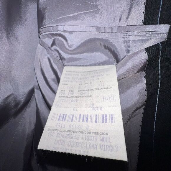 Hugo BOSS PIN STRIPE BLAZER SIZE 48 - Picture 5 of 11